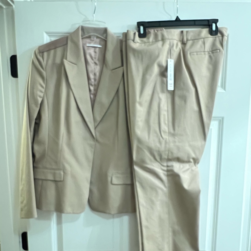 Tahari Camel  Venus Suit Jacket and Trousers